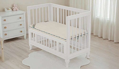 Lofty Baby Organik Lateks Bebek Yatağı 7cm | GOLS Sertifikalı, Güvenli Uyku Yüzeyi